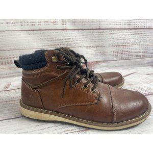 Boy's XR XRAY Brown Fall Winter Ankle Boots‎ sz 7  - Casual Dressy